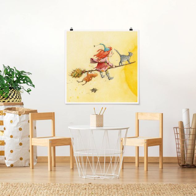 Poster illustrazioni Frida e gatto Pumpernickel
