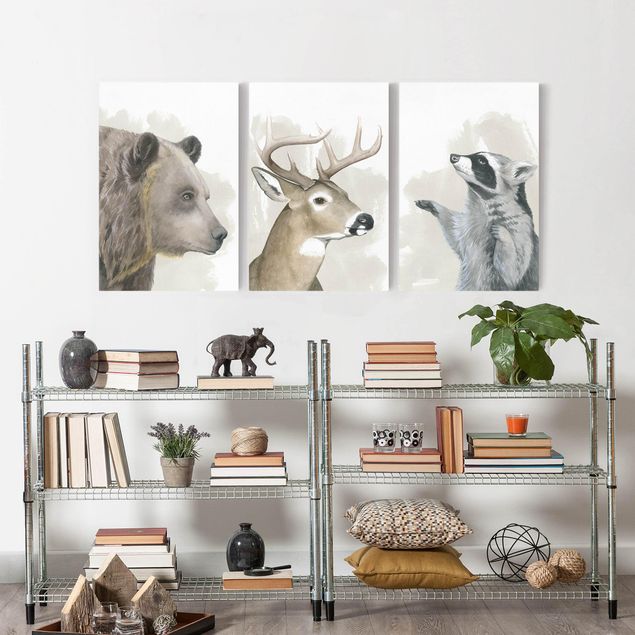 quadri con animali Set Amici della foresta I