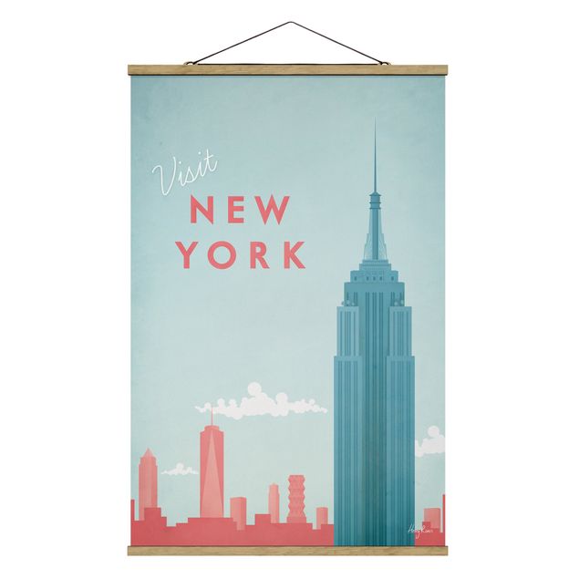 Foto su tessuto da parete con bastone - Poster Viaggi - New York - Verticale 3:2