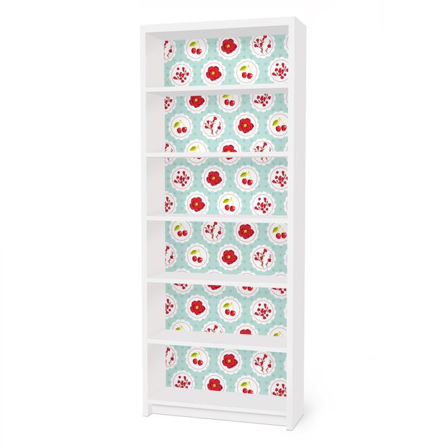 Carta adesiva per mobili IKEA - Billy Libreria - Cherries design