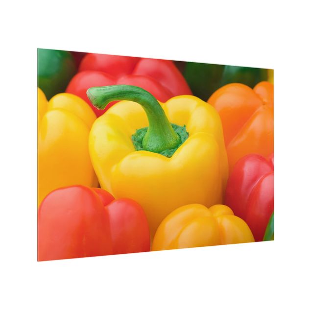 Paraschizzi in vetro - Colorful Peppers