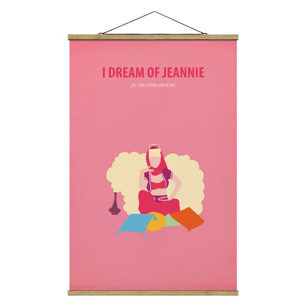 Foto su tessuto da parete con bastone - Locandina cinematografica I Dream Of Jeannie - Verticale 3:2