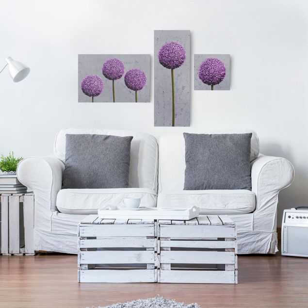 Quadri moderni per soggiorno Allium flower balls