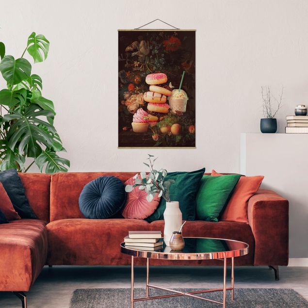 Foto su tessuto da parete con bastone - Floreale dolce Bouquet - Verticale 3:2