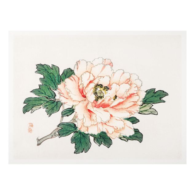 Stampa su Forex - Asian Vintage Disegno rosa crisantemo - Orizzontale 3:4