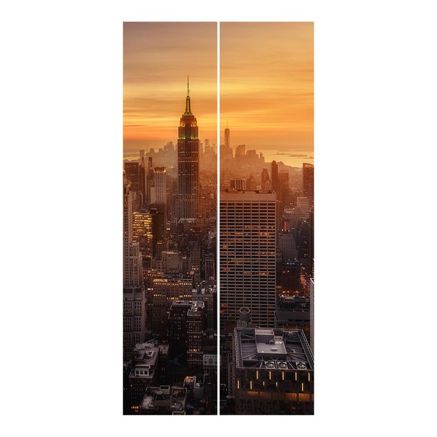 Tende scorrevoli set - Manhattan Skyline Evening