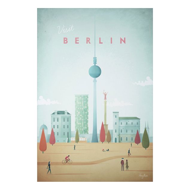 Stampa su alluminio - Poster viaggio - Berlino - Verticale 3:2