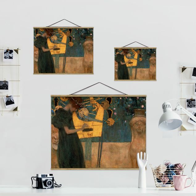 Foto su tessuto da parete con bastone - Gustav Klimt - The Musical - Orizzontale 3:4