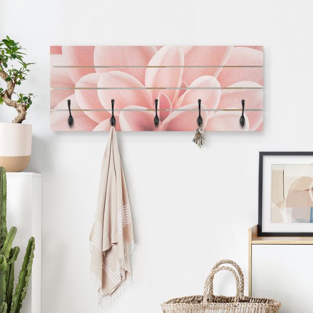 Franziska Pöge quadri Dettaglio dei petali rosa della Dalia
