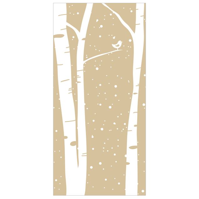 Tenda a pannello Snowconcert between birches 250x120cm