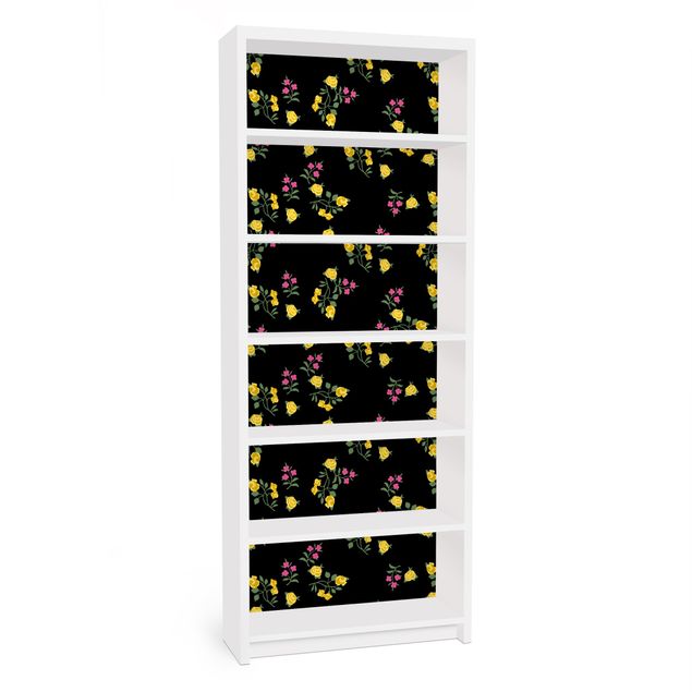 Carta adesiva per mobili IKEA - Billy Libreria - Mille Fleurs pattern