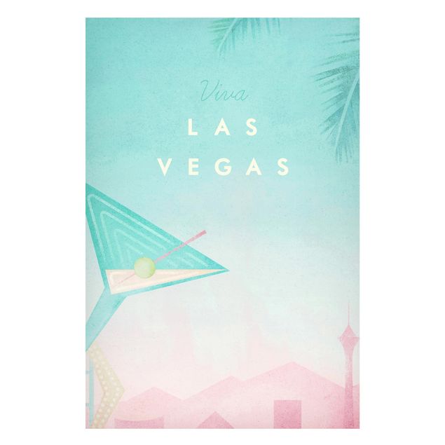 Lavagna magnetica - Poster Viaggi - Viva Las Vegas - Formato verticale 2:3