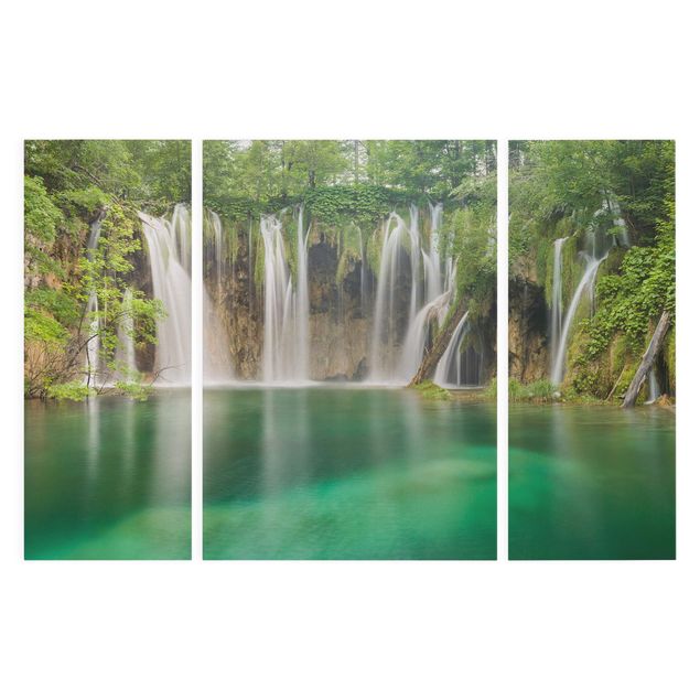 Stampa su tela Cascata dei laghi di Plitvice