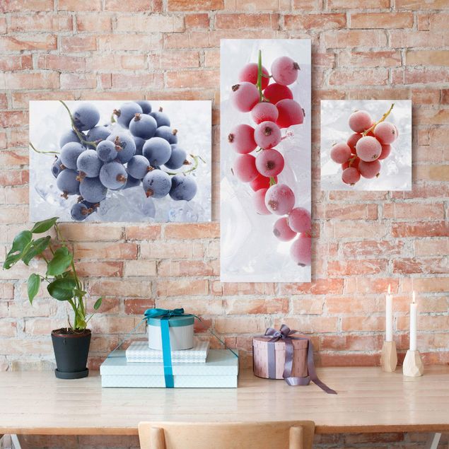 Stampa su tela 3 parti - frozen berries - Collage 2