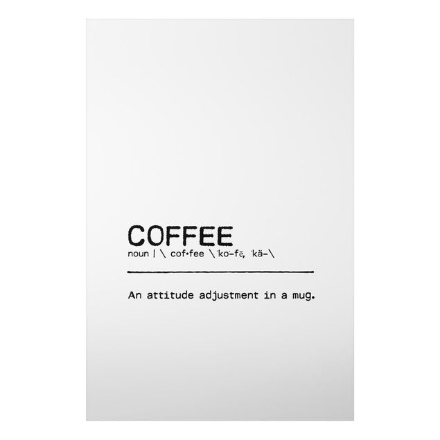 Stampa su alluminio - Definition Coffee Attitude