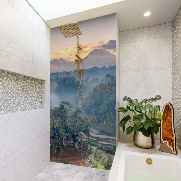 Rivestimenti per doccia alluminio dibond Paesaggio a Bali