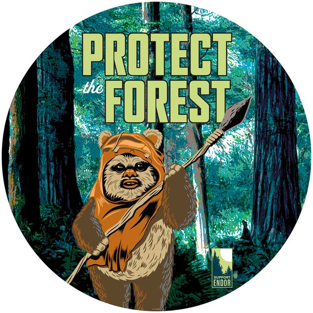Carta da parati gaming Star Wars Protect the Forest