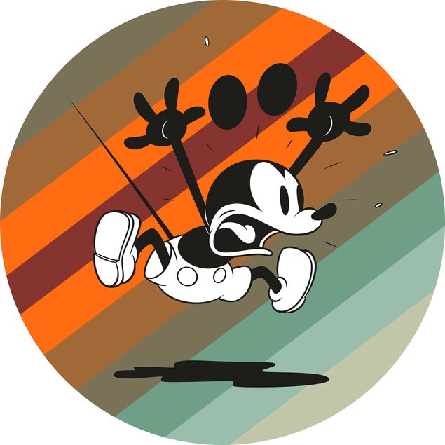 Fotomurale rotondo Mickey Mouse up and away