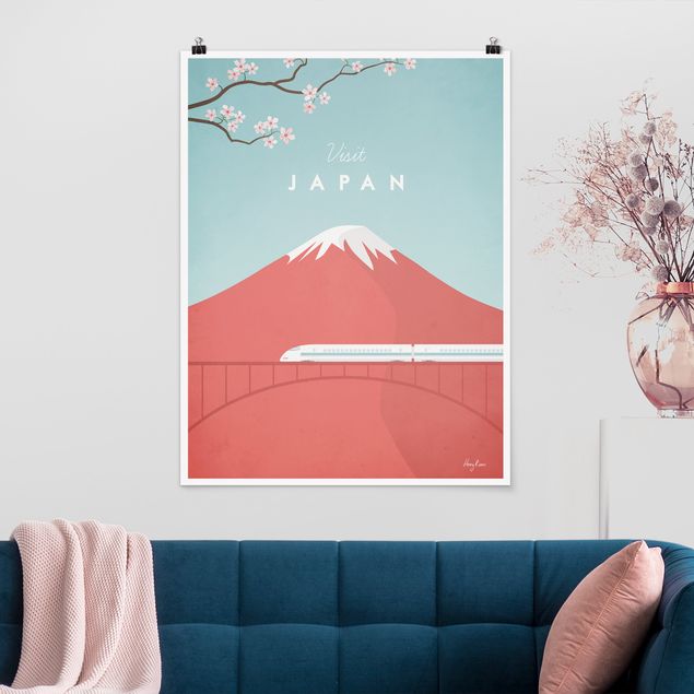 Poster illustrazioni Poster di viaggio - Giappone