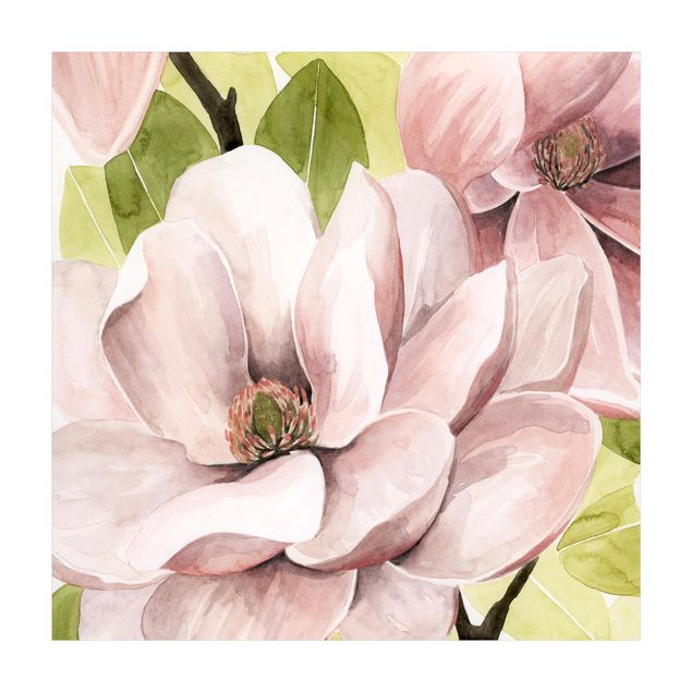 Tappeto bagno rosa Magnolia Blush I