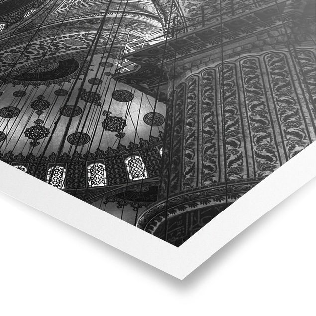 Poster - Le cupole della Moschea Blu - Panorama formato orizzontale