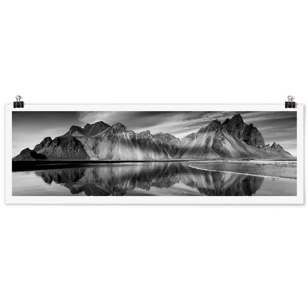 Poster - Vesturhorn In Islanda - Panorama formato orizzontale