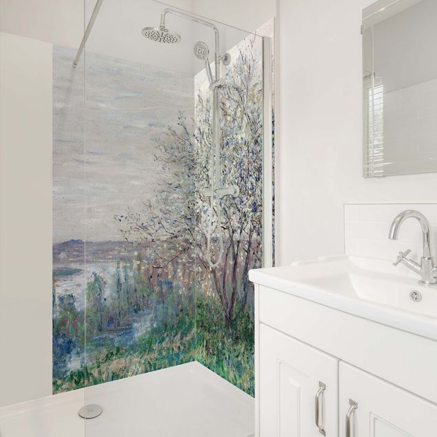 Rivestimento per doccia - Claude Monet - Atmosfera primaverile