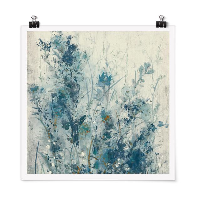 Poster - Blue Spring Meadow I - Quadrato 1:1