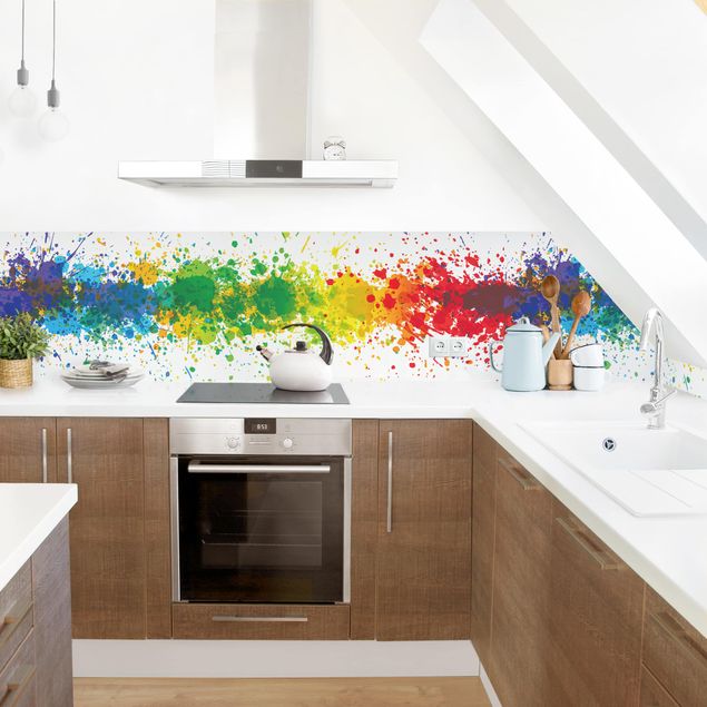rivestimento adesivo cucina Spruzzi di arcobaleno I