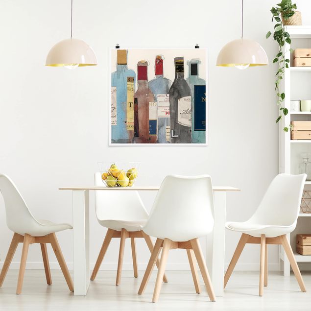 quadro astratto moderno Vino e alcolici II