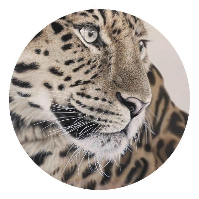 Carte da parati rotonde - Il leopardo