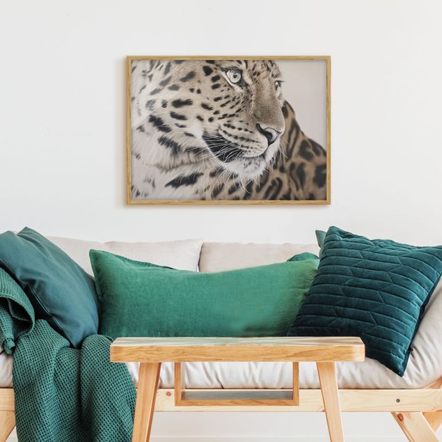 Poster con cornice - Il leopardo