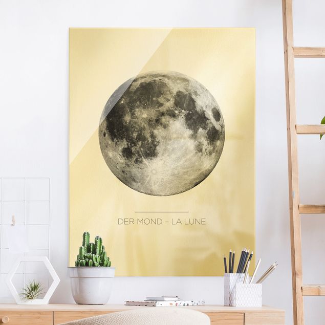 Lavagna magnetica vetro La Luna - La Lune