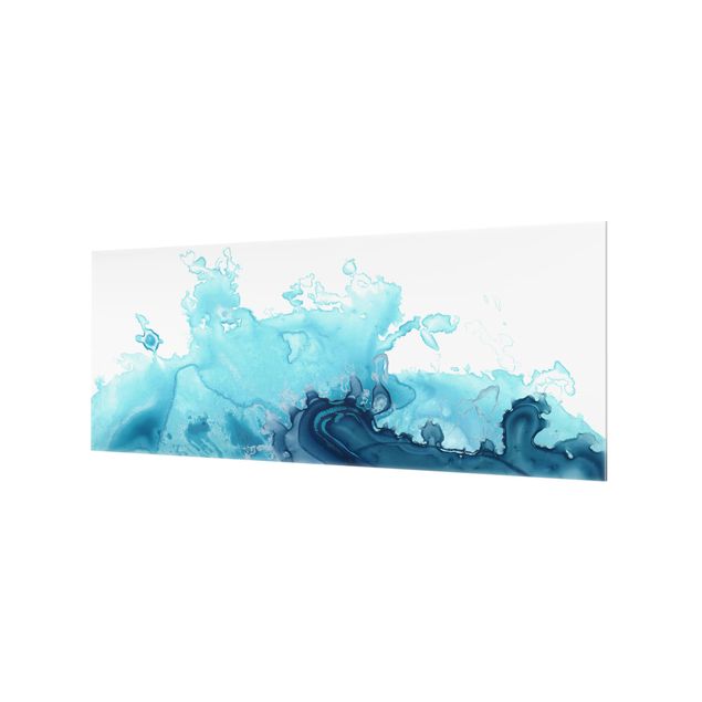 Paraschizzi in vetro - Wave Watercolor Blue I