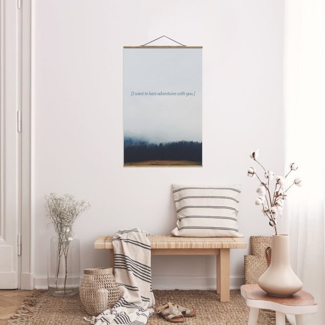 Foto su tessuto da parete con bastone - Paesaggi lirici - Avventura - Verticale 3:2