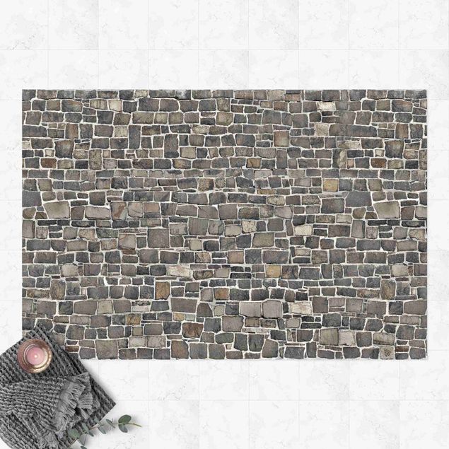 Tappeto per terrazzo esterno Carta da parati Muro in pietra di cava e naturale