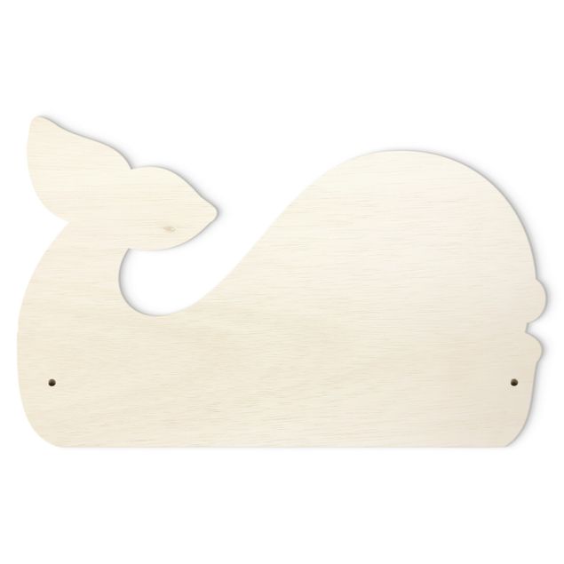 Appendiabiti per bambini - Balena grassottella con nome personalizzato