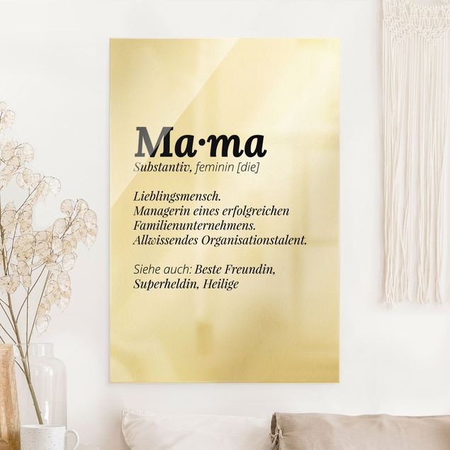 Lavagna magnetica vetro Die Definition von Mama