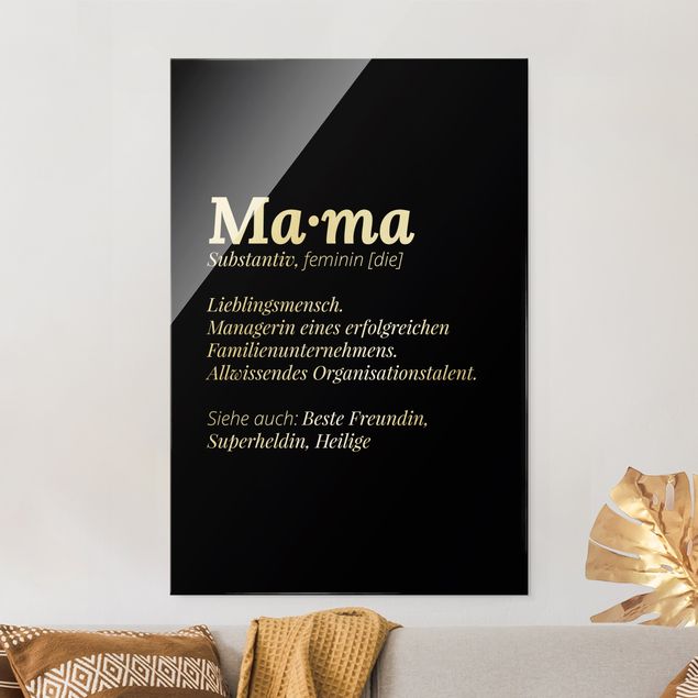 Lavagna magnetica vetro Die Definition von Mama Schwarz
