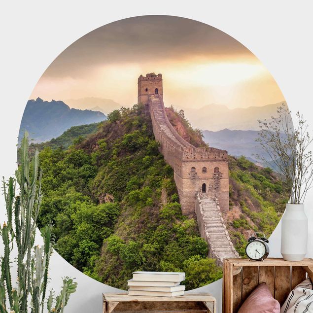 Fotomurale rotondo La muraglia infinita della Cina
