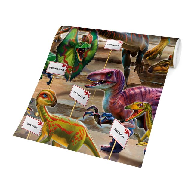 Carta da parati - Dinosauri nel museo di storia naturale