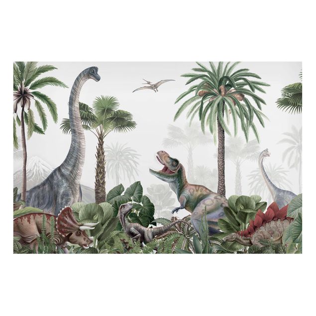 Lavagna magnetica - Dinosauri giganti nella giungla