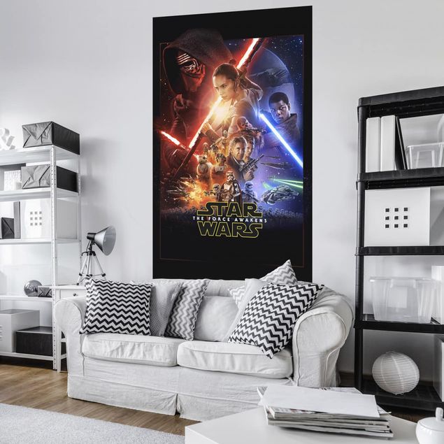Carta da parati gaming Star Wars EP7 Official Movie Poster