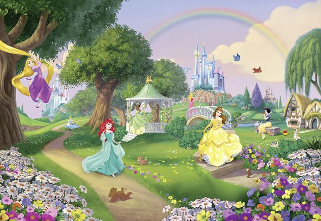 carta parati arcobaleno Principesse Disney - Arcobaleno
