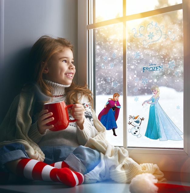 Sticker per vetri per bambini  - Frozen fiocco di neve