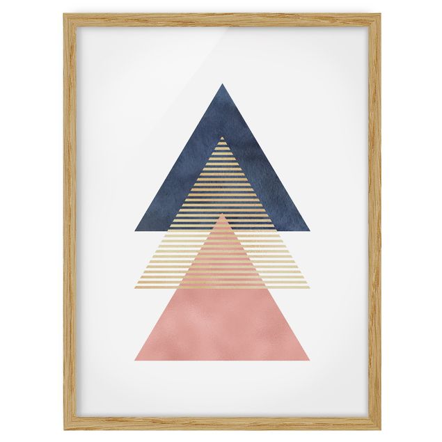 Poster con cornice - I triangoli