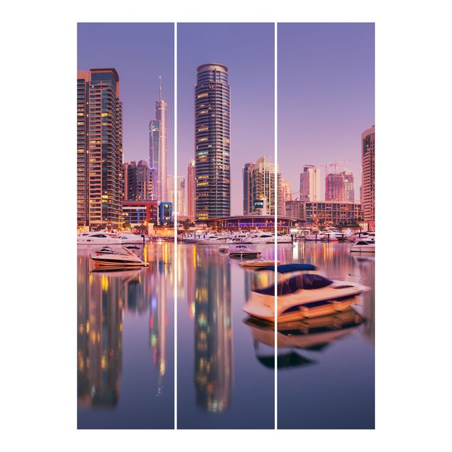 tende scorrevoli con binario Dubai Skyline di e Marina