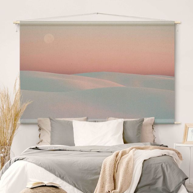 quadro astratto moderno Dune al chiaro di luna
