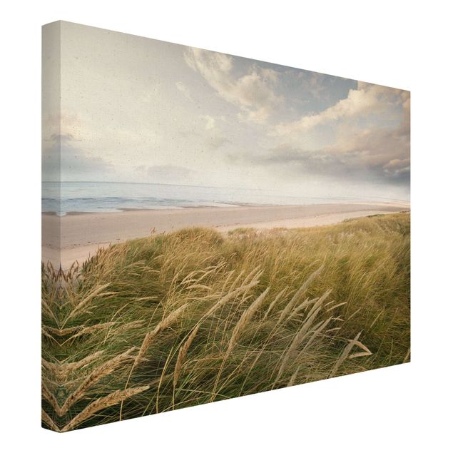 Quadro su tela naturale - Atmosfera da sogno tra le dune - Formato orizzontale 4:3