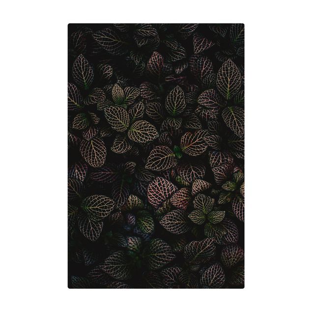Tappeti grandi Botanica scura Pianta a mosaico